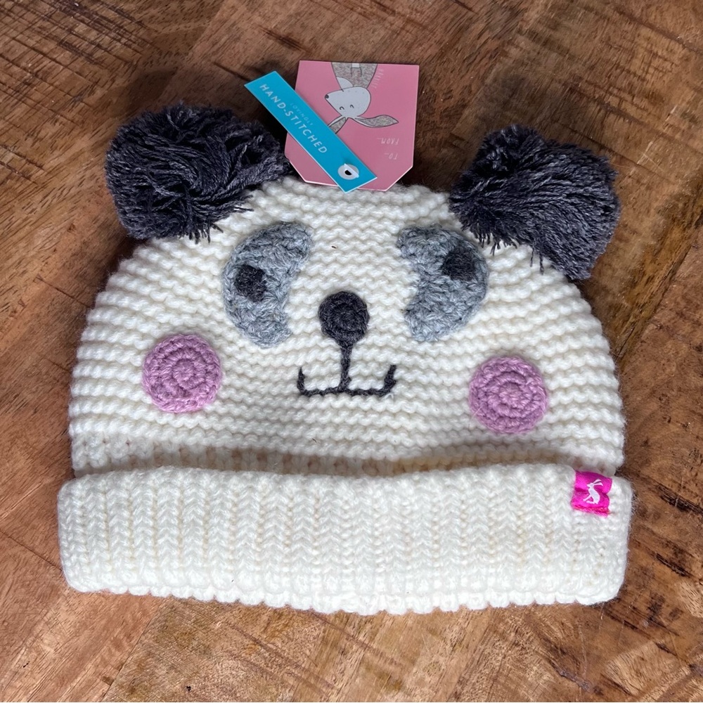 Joules Baby Chum Hat Panda  Size 1 - 2 Years